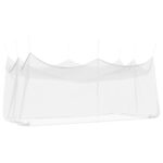 vidaXL Záhradná moskytiéra 156 sieť Biela 3 x 6 x 2,5 m Polyester – Obrázok 2