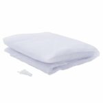 vidaXL Záhradná moskytiéra 156 sieť Biela 3 x 6 x 2,5 m Polyester – Obrázok 3