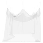 vidaXL Záhradná moskytiéra 156 sieť Biela 3 x 6 x 2,5 m Polyester – Obrázok 5