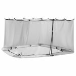 vidaXL Moskytiéra na altánok 220 mesh Čierna 3,6 x 3,6 x 2 m Polyester – Obrázok 2
