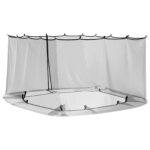 vidaXL Moskytiéra na altánok 220 mesh Čierna 3,6 x 3,6 x 2 m Polyester – Obrázok 6