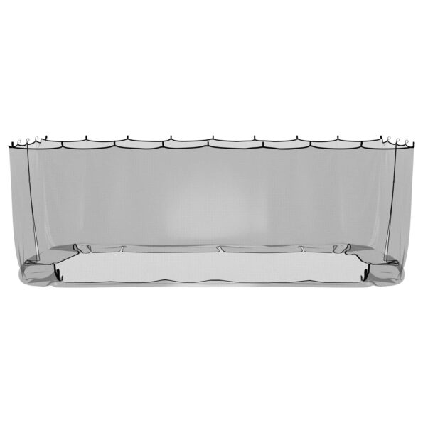 vidaXL Moskytiéra na altánok 220 mesh Čierna 6 x 3 x 2 m Polyester – Obrázok 5