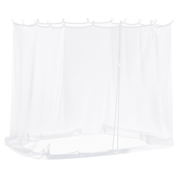 vidaXL Moskytiéra na altánok 220 mesh Biela 2 x 2 x 2 m Polyester – Obrázok 2