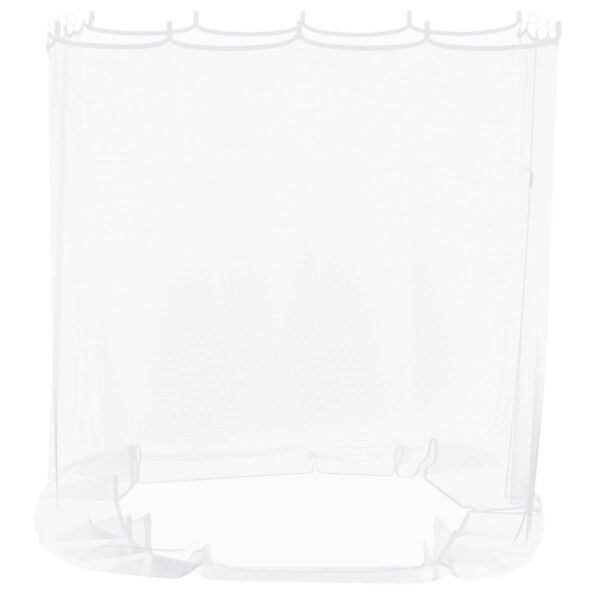 vidaXL Moskytiéra na altánok 220 mesh Biela 2 x 2 x 2 m Polyester – Obrázok 5