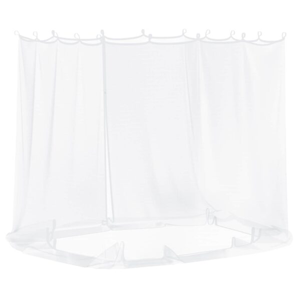 vidaXL Moskytiéra na altánok 220 mesh Biela 2 x 2 x 2 m Polyester – Obrázok 6