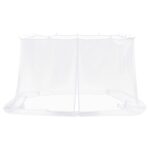 vidaXL Moskytiéra na altánok 220 mesh Biela 3,6 x 3 x 2 cm Polyester – Obrázok 4