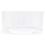 vidaXL Moskytiéra na altánok 220 mesh Biela 3,6 x 3 x 2 cm Polyester – Obrázok 5