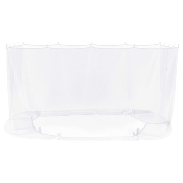 vidaXL Moskytiéra na altánok 220 mesh Biela 3,6 x 3,6 x 2 cm Polyester – Obrázok 5