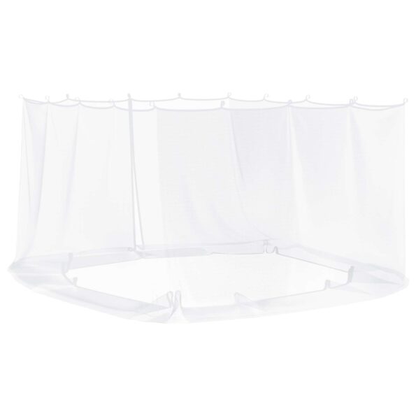 vidaXL Moskytiéra na altánok 220 mesh Biela 4 x 3 x 2 cm Polyester – Obrázok 6