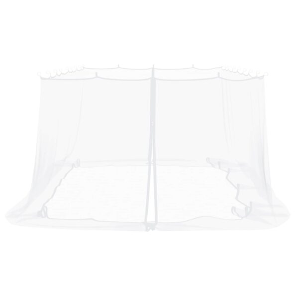 vidaXL Moskytiéra na altánok 220 mesh Biela 6 x 3 x 2 m Polyester – Obrázok 4