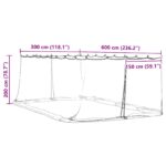 vidaXL Moskytiéra na altánok 220 mesh Biela 6 x 3 x 2 m Polyester – Obrázok 9