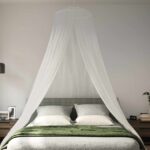 vidaXL Sieť proti komárom na posteľ 3 pcs 156 mesh Biela ⌀56 x 220 cm – Obrázok 4