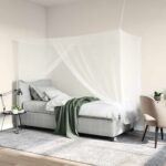 vidaXL Sieť proti komárom na posteľ 156 sieť 3 pcs Biela Polyester