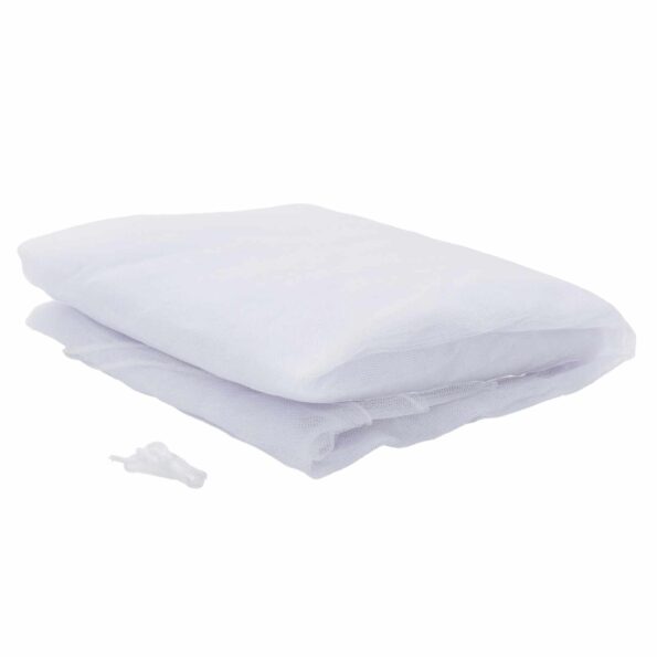 vidaXL Sieť proti komárom na posteľ 156 sieť 3 pcs Biela Polyester – Obrázok 5