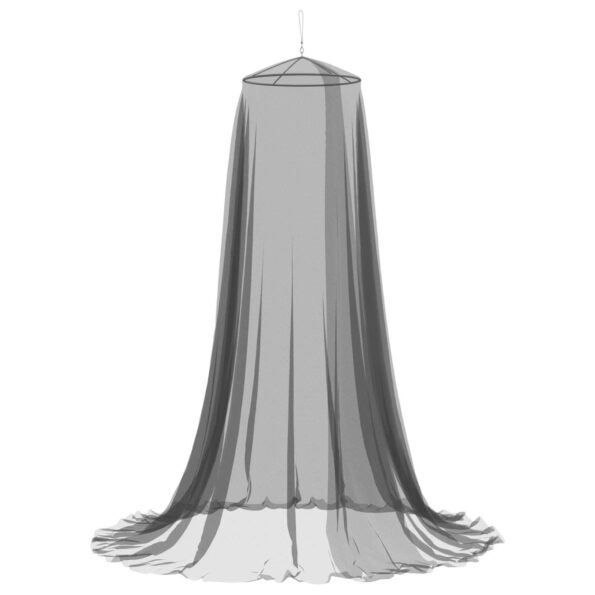 vidaXL Sieť proti komárom na posteľ 156 mesh Čierna ⌀56 x 220 cm – Obrázok 2