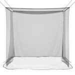 vidaXL Sieť proti komárom na posteľ 156 sieť Čierna 220 x 180 x 180 cm – Obrázok 6