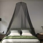 vidaXL Sieť proti komárom na posteľ 3 pcs 156 mesh Čierna ⌀56 x 220 cm – Obrázok 4