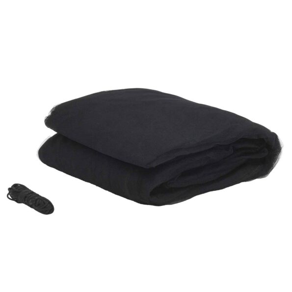 vidaXL Sieť proti komárom na posteľ 156 sieť 3 pcs Čierna Polyester – Obrázok 5