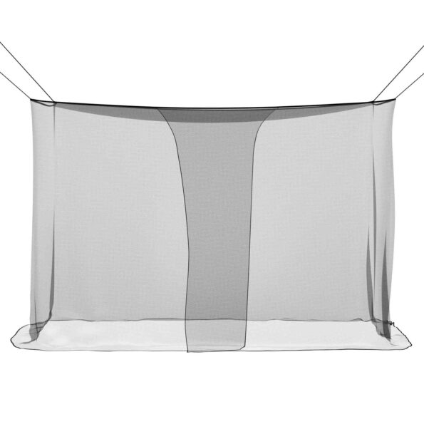 vidaXL Sieť proti komárom na posteľ 156 sieť 3 pcs Čierna Polyester – Obrázok 6