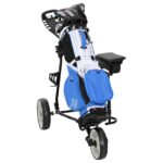 vidaXL Golfový vozík so sedadlom Čierna a biela 100 x 60 x 130 cm – Obrázok 2