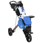 vidaXL Golfový vozík so sedadlom Čierna 95 x 69 x 114 cm Železo – Obrázok 2