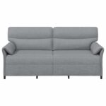 vidaXL Pohovka 100% polyester, kovový rám, MDF, Preglejka – Obrázok 3