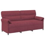 vidaXL Pohovka 100% polyester, kovový rám, MDF, Preglejka – Obrázok 2