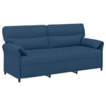 vidaXL Pohovka 100% polyester, kovový rám, MDF, Preglejka – Obrázok 2