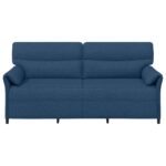 vidaXL Pohovka 100% polyester, kovový rám, MDF, Preglejka – Obrázok 3