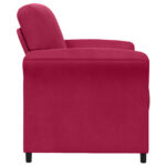 vidaXL 1-miestny gauč Víno červené 88 x 83 x 95 cm Zamat – Obrázok 4