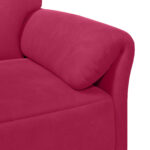 vidaXL 1-miestny gauč Víno červené 88 x 83 x 95 cm Zamat – Obrázok 6