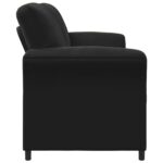 vidaXL 2-miestna pohovka Čierna 158 x 83 x 95 cm Zamat – Obrázok 4