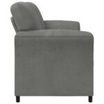 vidaXL 3-miestna pohovka Tmavosivá 198 x 83 x 95 cm Zamat – Obrázok 4