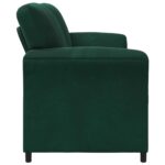 vidaXL 3-miestna pohovka Tmavozelená 198 x 83 x 95 cm Zamat – Obrázok 4