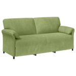 vidaXL 3-miestna pohovka Svetlo zelená 198 x 83 x 95 cm Zamat – Obrázok 2