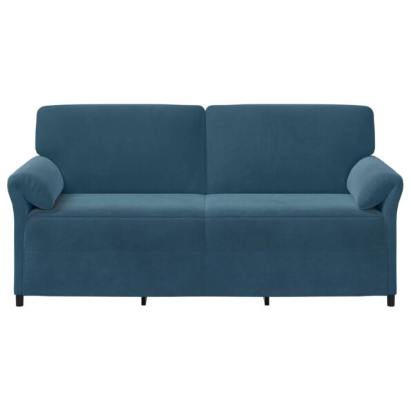 vidaXL 3-miestna pohovka Modrá 198 x 83 x 95 cm Zamat – Obrázok 3