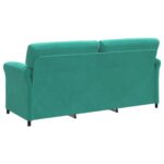 vidaXL 3-miestna pohovka Tyrkysová 198 x 83 x 95 cm Zamat – Obrázok 5