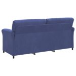 vidaXL 3-miestna pohovka Policajná modrá 198 x 83 x 95 cm Zamat – Obrázok 5