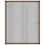 vidaXL Hmyzová sieť na okná Hnedá 120 x 140 cm Hliník a sklolaminát – Obrázok 3