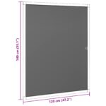 vidaXL Hmyzová sieť na okná Hnedá 120 x 140 cm Hliník a sklolaminát – Obrázok 8