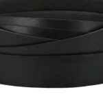 vidaXL Kožený remienok Čierna 200 x 4 cm Koža – Obrázok 4