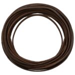 vidaXL Kožený remienok Tmavohnedá 500 x 0,4 cm Koža – Obrázok 3