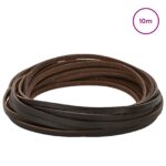 vidaXL Kožený remienok Tmavohnedá 1000 x 0,4 cm Koža – Obrázok 2