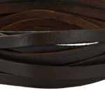 vidaXL Kožený remienok Tmavohnedá 500 x 0,8 cm Koža – Obrázok 4