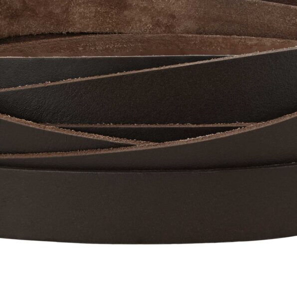 vidaXL Kožený remienok Tmavohnedá 1000 x 2 cm Koža – Obrázok 4