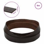 vidaXL Kožený remienok Tmavohnedá 500 x 2,5 cm Koža – Obrázok 8