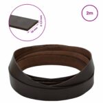 vidaXL Kožený remienok Tmavohnedá 200 x 3,5 cm Koža – Obrázok 8