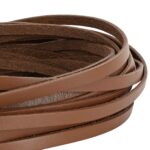 vidaXL Kožený remienok Hnedá 500 x 0,5 cm Koža – Obrázok 4