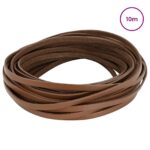 vidaXL Kožený remienok Hnedá 1000 x 0,8 cm Koža – Obrázok 2