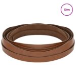 vidaXL Kožený remienok Hnedá 1000 x 1 cm Koža – Obrázok 2